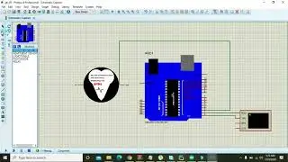 heart rate sensor simulation with arduino in proteus | heart beat sensor simulation in proteus