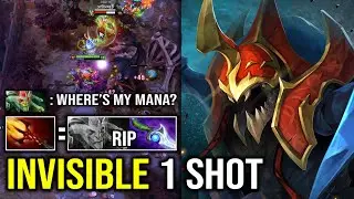 Even Medusa Get 1 Shot By Mid Nyx Assassin - First Item LEVEL 5 Dagon Invisible Gank Dota 2