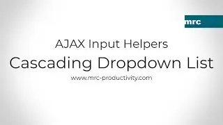 AJAX Cascading Dropdown List