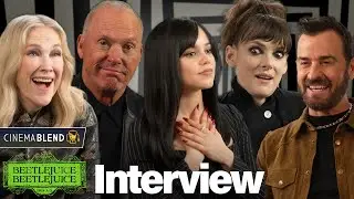 'Beetlejuice Beetlejuice' Interviews with Jenna Ortega, Michael Keaton, Winona Ryder & More!