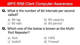 IBPS RRB Clerk 2022 Computer Questions | IBPS RRB Clerk Computer MCQ | Target 40/40