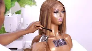 HOW TO ARRANGE AND CUT A BLUNT BOB WIG FOR BEGINNERS | FT SHESOMONI HAIR | OGC