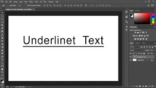 How to Underline Text in Photoshop | Using Adobe Photoshop 2020