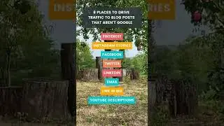 8 Places to drive traffic to blog posts that aren't Google #shorts