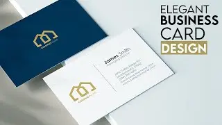 Simple and Elegant Business Card Design - Adobe Photoshop