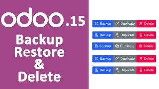 Odoo Backup Odoo restore Odoo Duplicate Database Odoo Delete Database