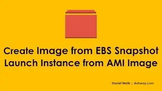 AWS EBS Tutorial : Create an AMI from EBS Snapshot and Create an Instance from it