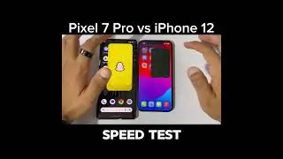 iPhone 12 vs Google Pixel 7 Pro - Speed Test