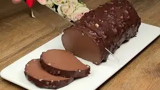 Вкуснейший десерт без выпечки! Только молоко и шоколад! Рецепт за 5 минут!