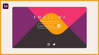 How to Design Sending Emails Website | Adobe Xd | Speed Art