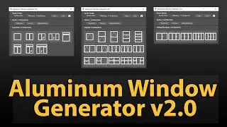 Aluminum Window Generator v2 - updated!