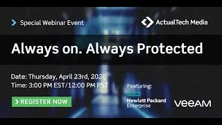 Always on. Always Protected Safeguard your data with New VAS v10 + HPE