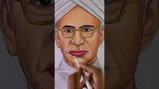 Teacher Day Sarvepalli Radhakrishnan Drawing Oil pastel ✍️❤️‍🩹, #shorts #happyteachersday #drawing
