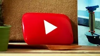 How To Make Youtube Play Button DIY for £1 from wood scrap