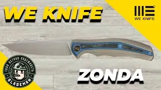 Нож WE Knife Zonda, CPM 20CV, Marble Carbon / Titanium Handle