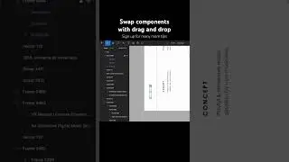 Drag and drop to swap components in figma #design #figmadesign #ux #uiux #tutorial