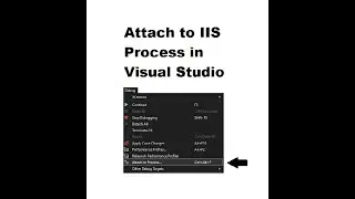 Attach to IIS Process in Visual Studio