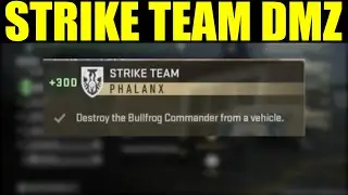 How to destroy the bullfrog commander from a vehicle DMZ | Strike team faction mission guide