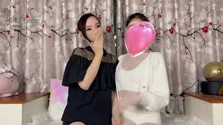 曦曦Stacey✖闺蜜同好小姐姐双人定制花絮❤双人连身袜bodystocking蒙面tightmask