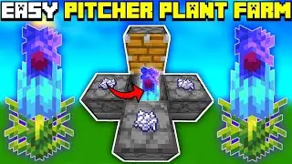 🦅 Minecraft Bedrock 1.20 | Easiest Pitcher Plant Farm Tutorial!