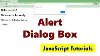 JavaScript Alert Dialog Box Tutorial: How to Use Alert() Function