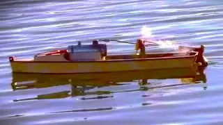 Live Cam steaming 22-inch homemade Diy Steampunk engine model Steamboat!  Welcome Aboard !