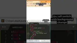 Switch Using HTML CSS And JavaScript 