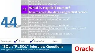 Oracle PL SQL interview question What is Explicit Cursor