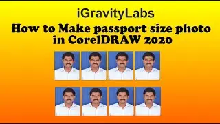 Create ready to print passport size photos in CorelDRAW 2020 Tutorials