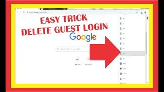 How to Delete Guest Login user in Google Chrome