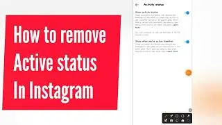 Hide Active Status | How to remove 