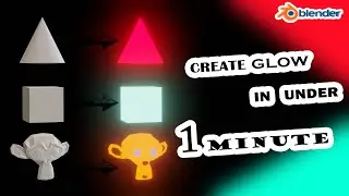 Make anything Glow or Emit Light in blender in 1 min