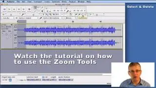 9 How to Select and Delete Sound - Video Guide to Audacity