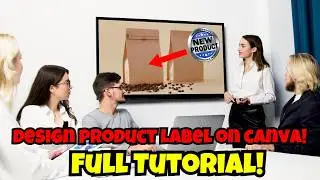 How to design product label on canva (Full Tutorial) 2024