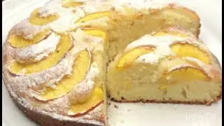 Как приготовить очень нежный и невероятно вкусный пирог с персиками.