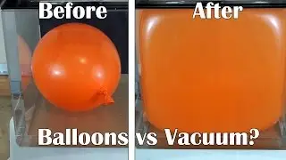 I Made A Square Balloon By Putting It In A Huge Vacuum Chamber