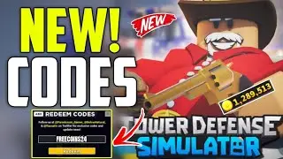 🚨NEW!! UPDATE🚨TOWER DEFENSE SIMULATOR ROBLOX CODES 2024 / TOWER DEFENSE CODES 2024 / TDS