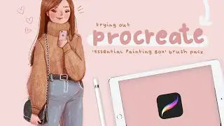 PROCREATE BRUSH PACKS 🎨'Essential Painting Box' | Try out & Speedpaint