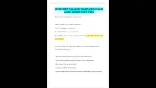 UiPath RPA Associate Certification Exam Latest Update 100% Pass