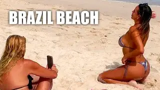 AMAZING Brazil Beach (Walking Tour) Virtual Travel Video 4K