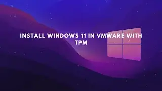 How to Install Windows 11 in Vmware with TPM