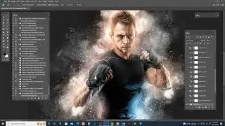 Easy Dust Explosion Photo Effect Photoshop Tutorial