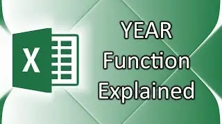 How to use YEAR function in Excel 2016