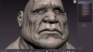 Mudbox head SPEED SCULPTING - 'Bulldog'