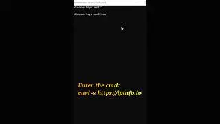 Show my public IP address in Windows command prompt #windows #techiezero