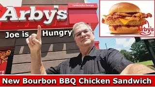 Arby’s New Bourbon BBQ Chicken Sandwich Review * Limited Time Offer * Joe is Hungry 🥃🥓🐔