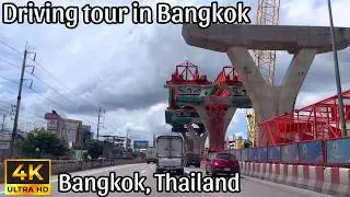 Driving Tour Rama 2 road in Bangkok to Samutsakhon