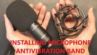 How To Install Professional Microphone Stand Clamp On Mic Holders Vibration Absorbent Rubber Bands