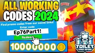 [💥Ep 76 part-1] TOILET TOWER DEFENSE ROBLOX CODES 2024 - TOILET TOWER DEFENSE CODES - TTD CODES