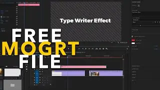 TypeWrite Effect in Premiere Pro - FREE! | MOGRT File